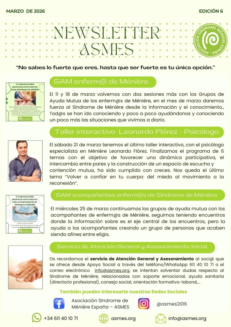 Newsletter marzo 2026 ASMES